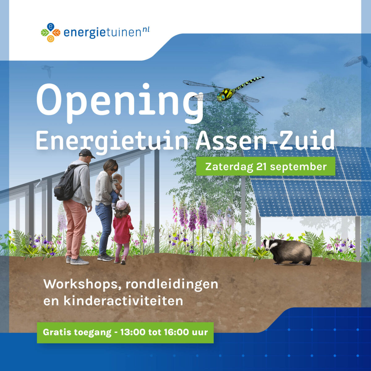 Opening Energietuin Assen-Zuid op 21 september: leuke middag voor jong en oud!
