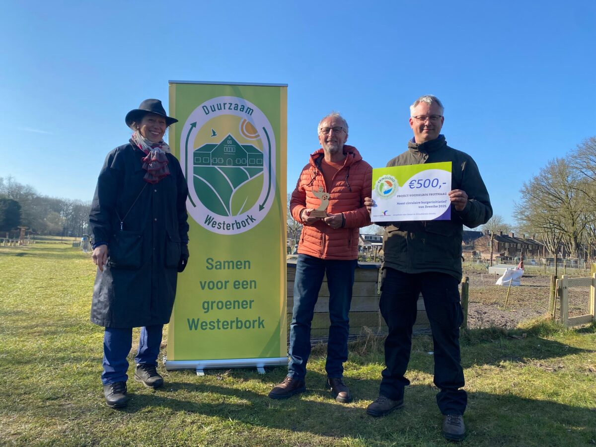 Project Voedselbos Fruithaag uitgeroepen tot beste Circulaire Burgerinitiatief van Drenthe